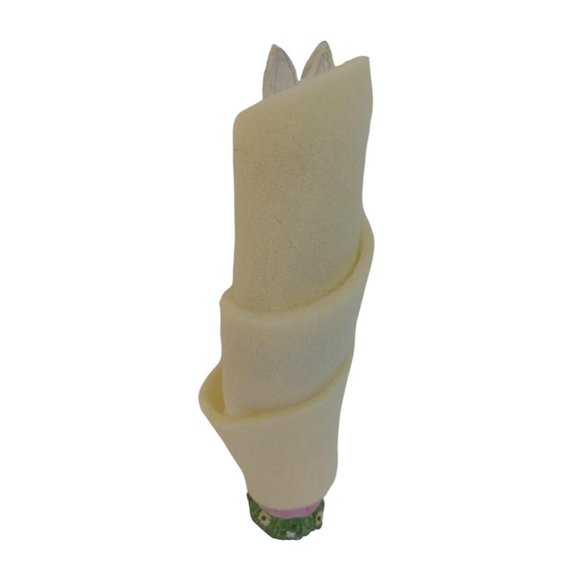 World Bazaars Inc Female Bunny Rabbit 12 In Ceramic Figurine With Baby In Hand - Picture 8 of 12